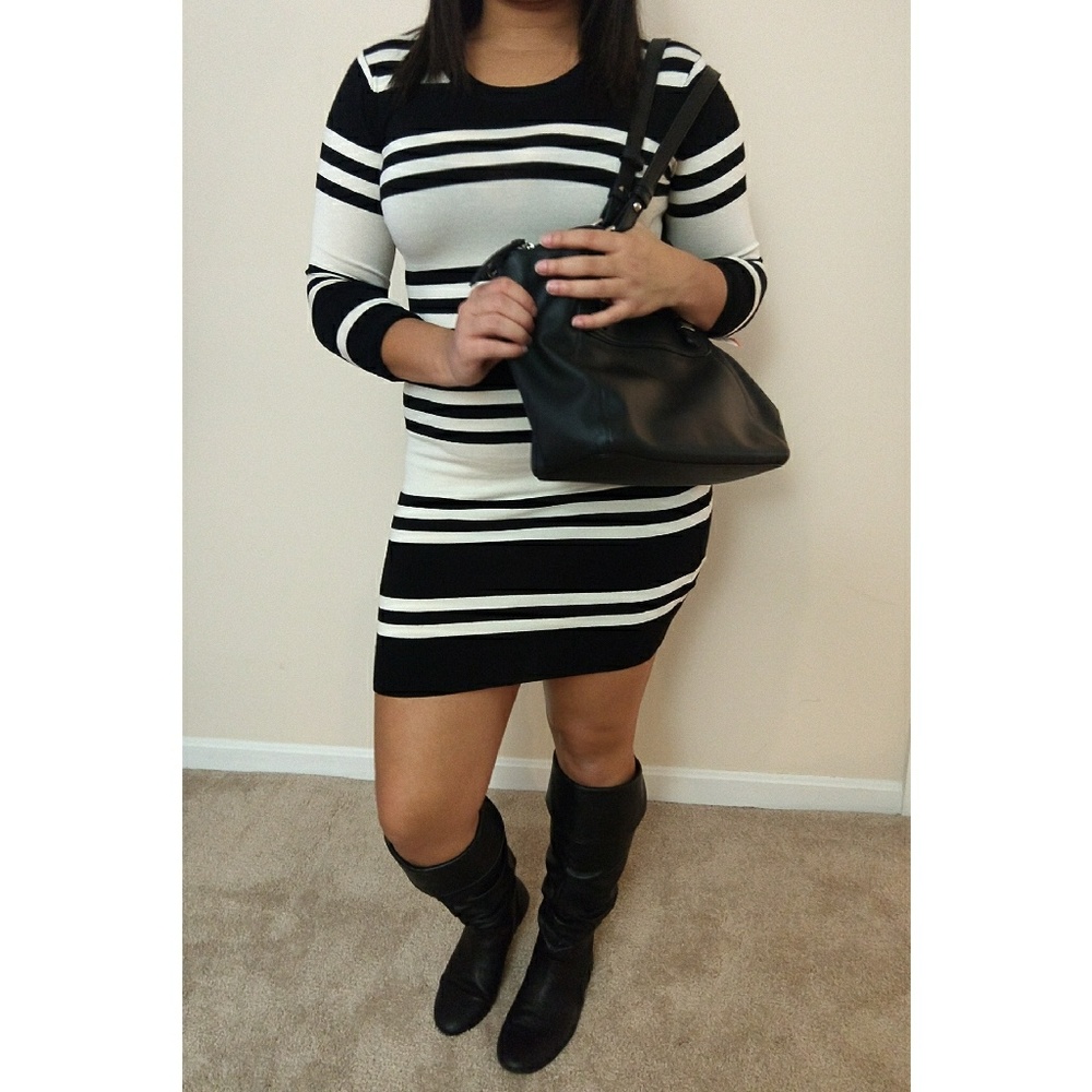 French Connection striped sweater dress